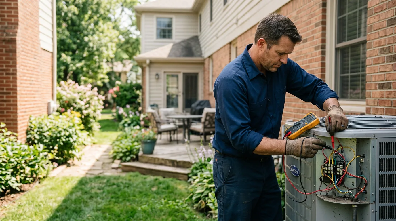 HVAC technician working near Macedon, NY